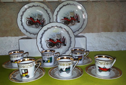 Coffee service old cars